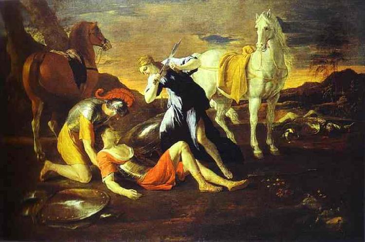 Nicolas Poussin Poussin Tancred and Erminia oil painting image